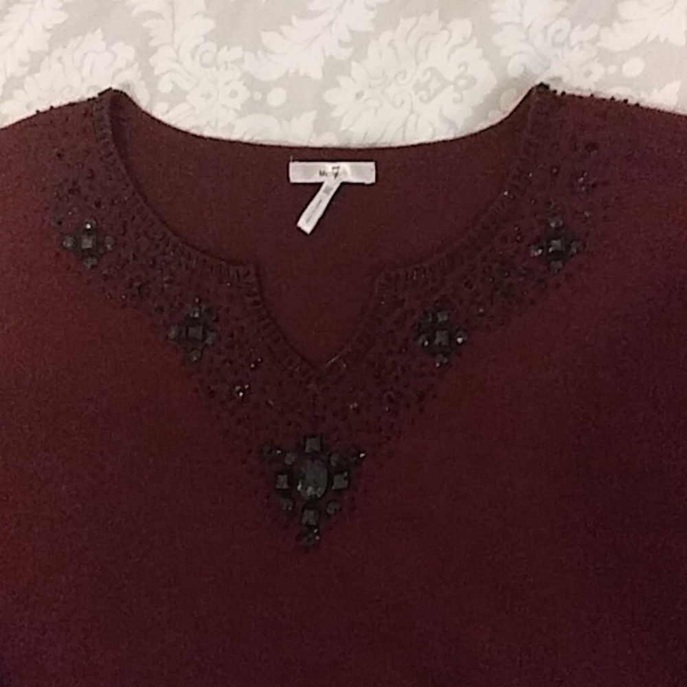Embellished Plus size sweater